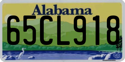 AL license plate 65CL918