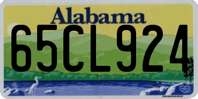 AL license plate 65CL924