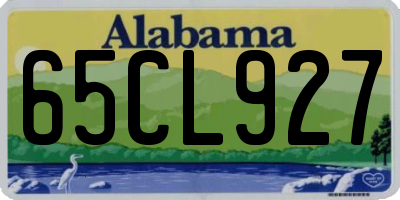 AL license plate 65CL927