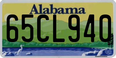 AL license plate 65CL940