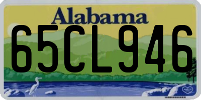 AL license plate 65CL946