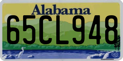 AL license plate 65CL948