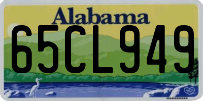 AL license plate 65CL949
