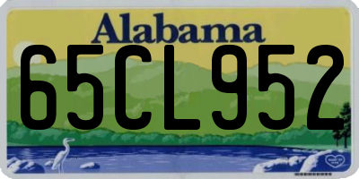 AL license plate 65CL952