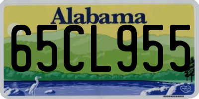 AL license plate 65CL955