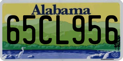 AL license plate 65CL956