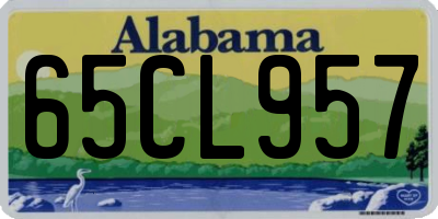 AL license plate 65CL957