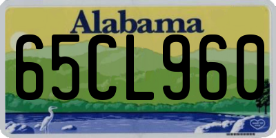 AL license plate 65CL960