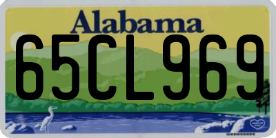 AL license plate 65CL969