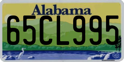 AL license plate 65CL995