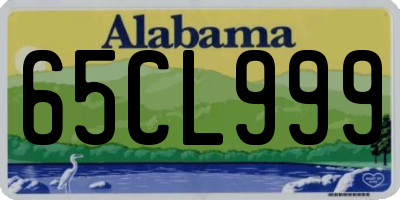 AL license plate 65CL999