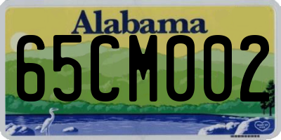 AL license plate 65CM002