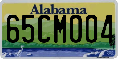 AL license plate 65CM004