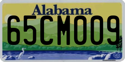 AL license plate 65CM009