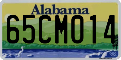 AL license plate 65CM014