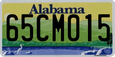 AL license plate 65CM015