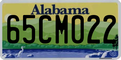 AL license plate 65CM022