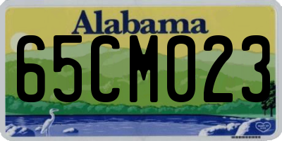 AL license plate 65CM023