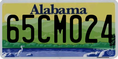 AL license plate 65CM024