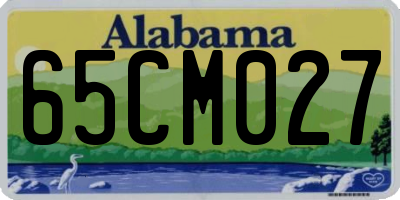 AL license plate 65CM027