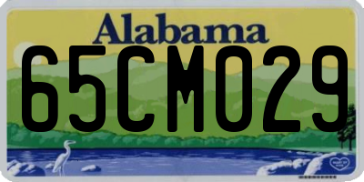 AL license plate 65CM029