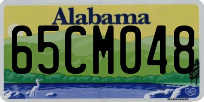 AL license plate 65CM048