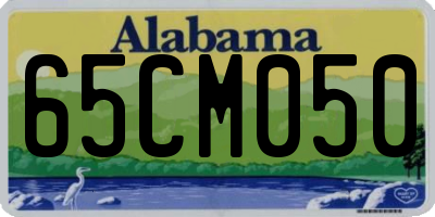 AL license plate 65CM050