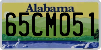 AL license plate 65CM051