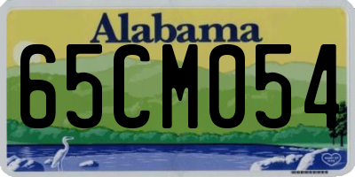 AL license plate 65CM054