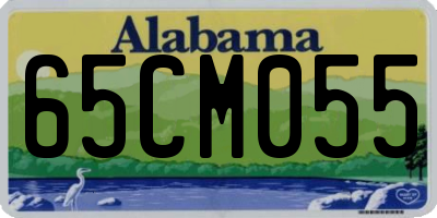 AL license plate 65CM055