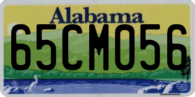 AL license plate 65CM056