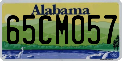 AL license plate 65CM057