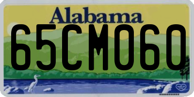 AL license plate 65CM060