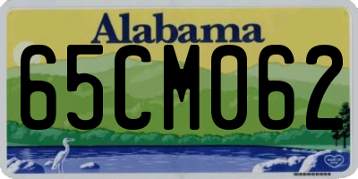 AL license plate 65CM062