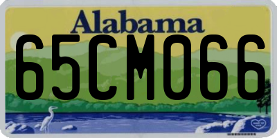 AL license plate 65CM066