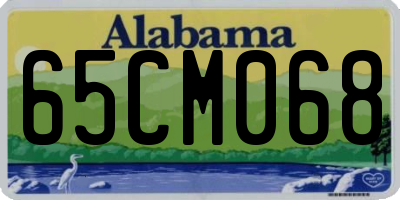 AL license plate 65CM068