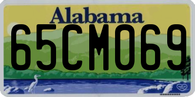 AL license plate 65CM069