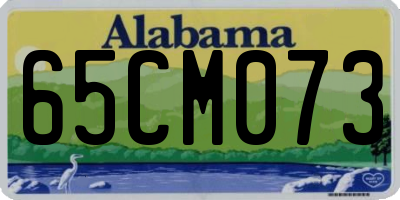 AL license plate 65CM073