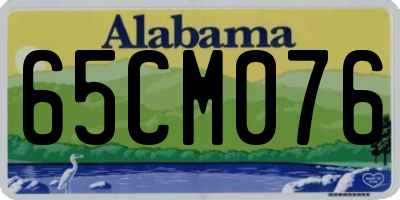 AL license plate 65CM076