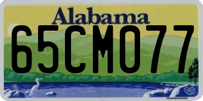 AL license plate 65CM077
