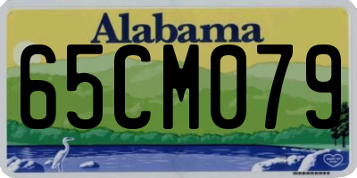 AL license plate 65CM079