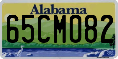 AL license plate 65CM082