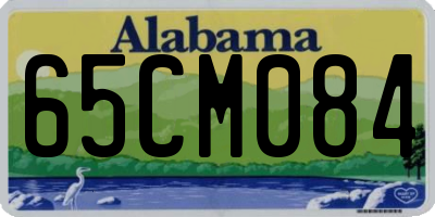 AL license plate 65CM084