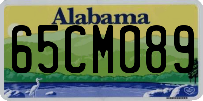 AL license plate 65CM089