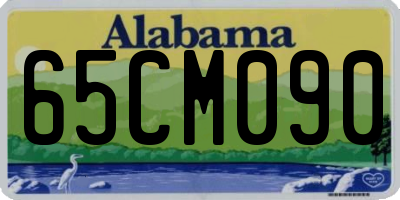 AL license plate 65CM090