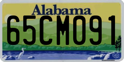 AL license plate 65CM091