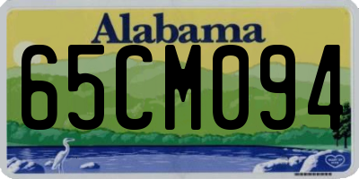 AL license plate 65CM094