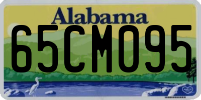 AL license plate 65CM095