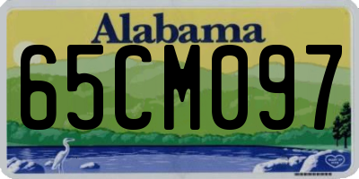 AL license plate 65CM097