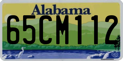 AL license plate 65CM112